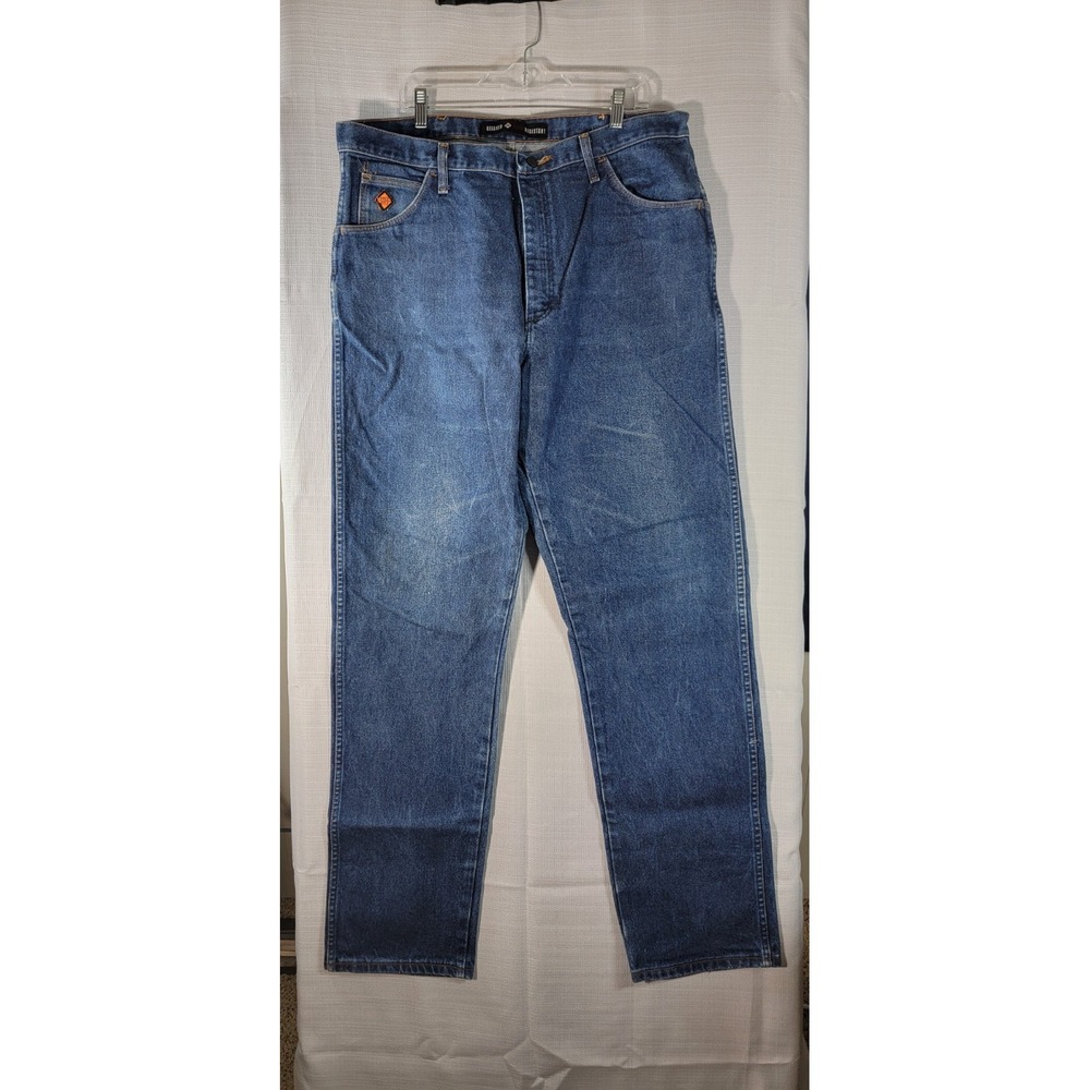Wrangler FR Flame Resistant Relaxed Fit Work Jeans Blue 38x36 FR31MWZ